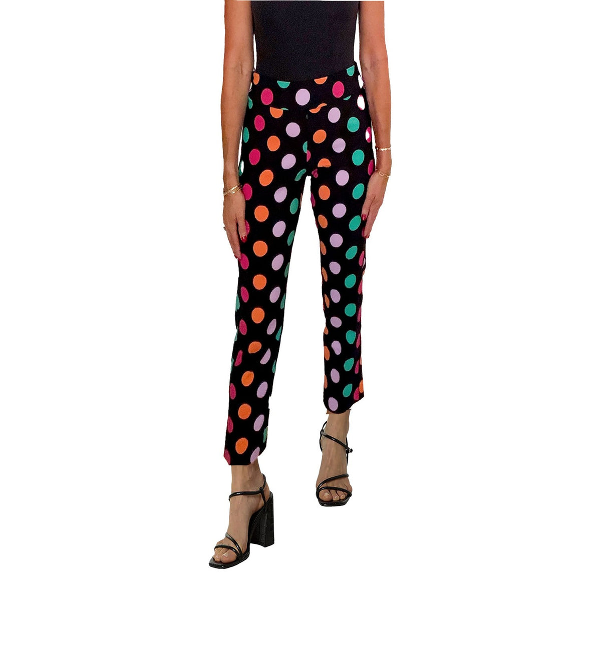 Krazy Larry P507 Pull on Pant - Black Dots