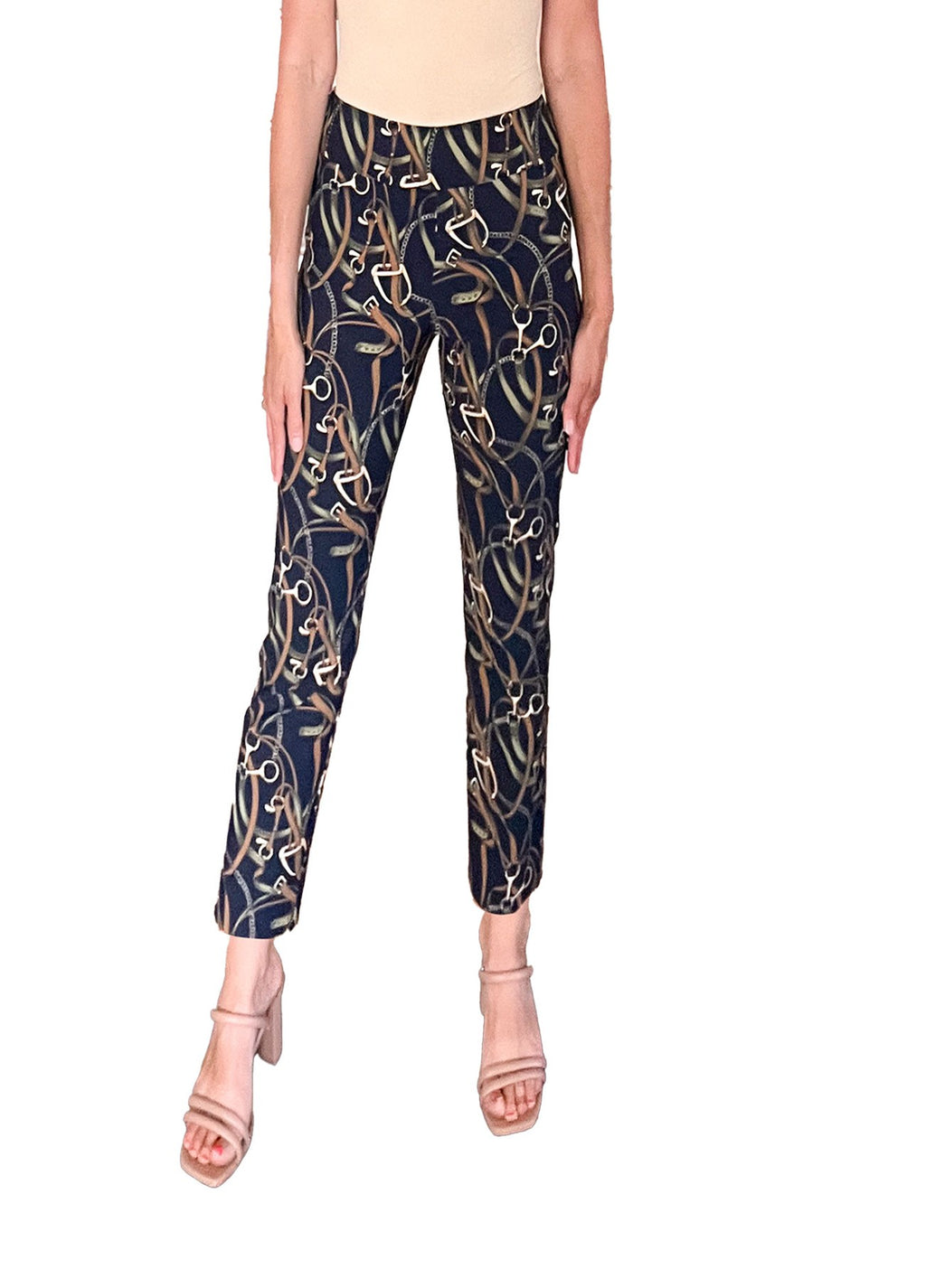 Krazy Larry P507 Pull on Pant - Navy Belts