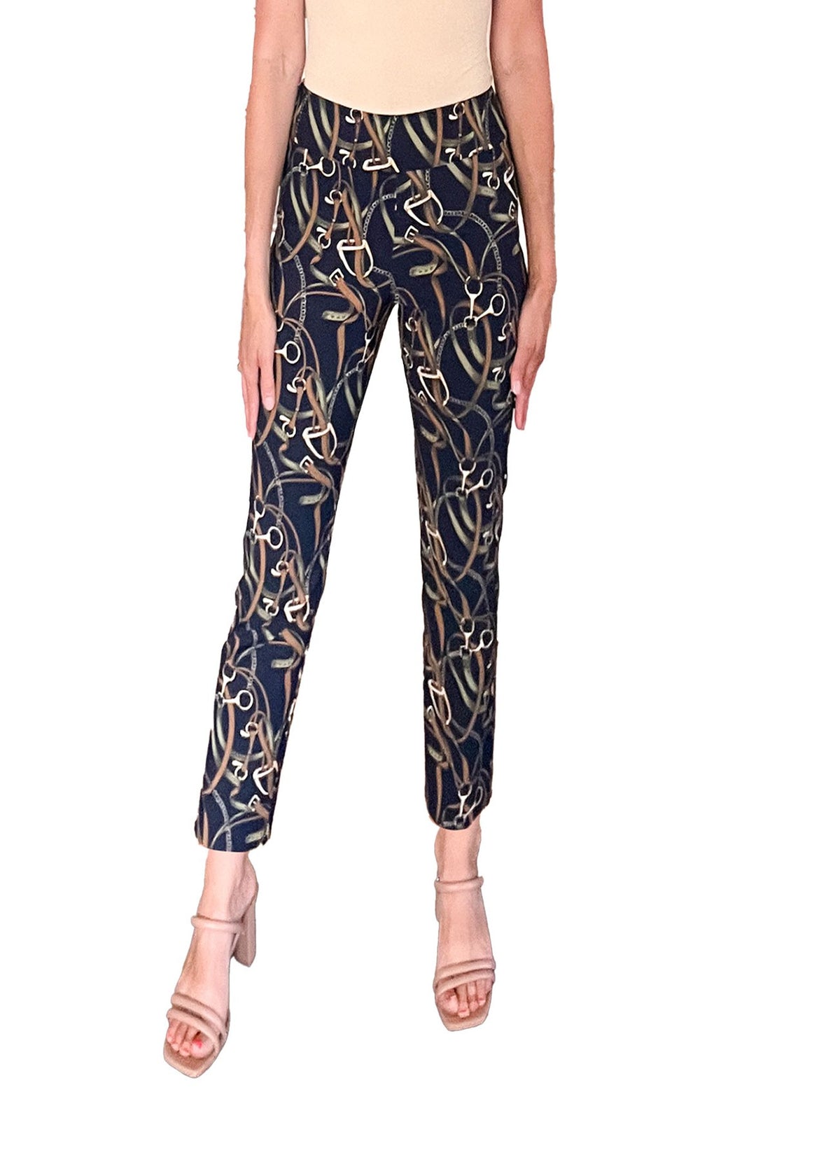Krazy Larry P507 Pull on Pant - Navy Belts