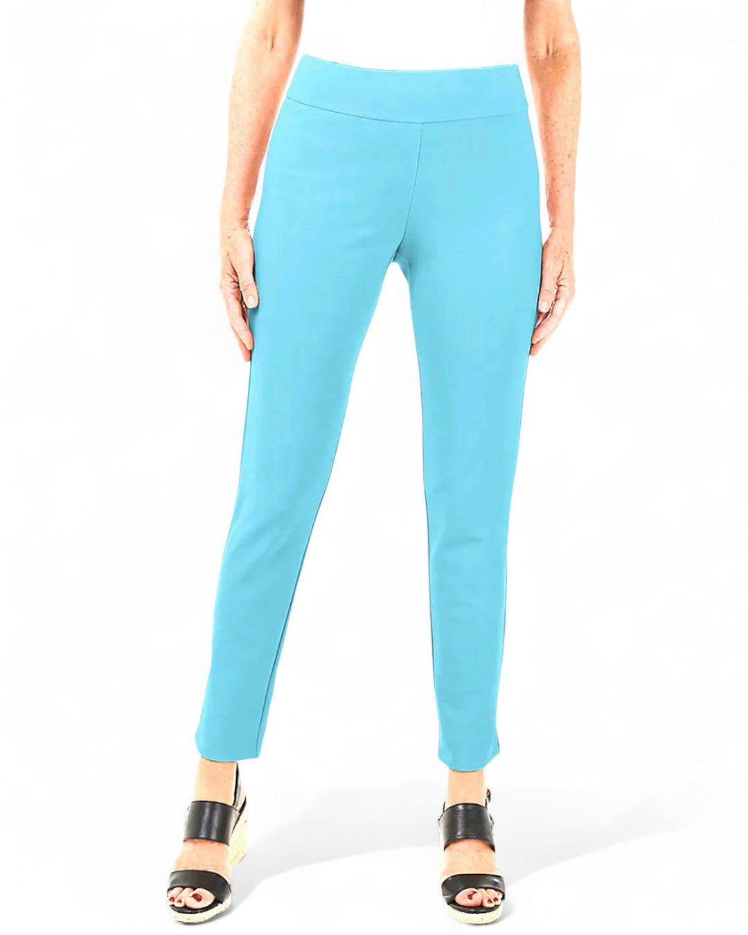 Krazy Larry P21 Microfiber Straight Leg Pant - Aqua AQUA / 0 / P21
