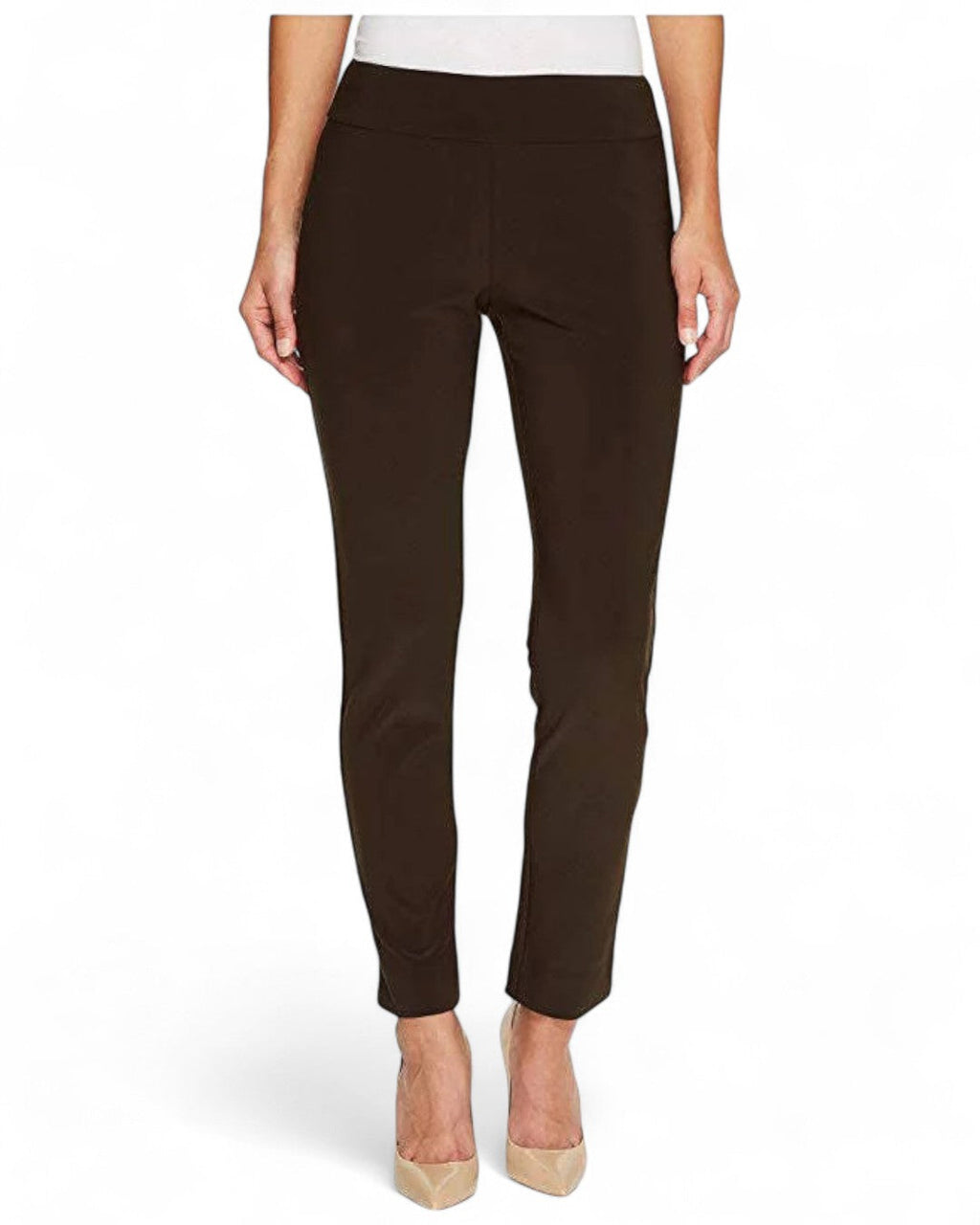 Krazy Larry P21 Microfiber Straight Leg Pant - Brown BROWN / 0 / P21