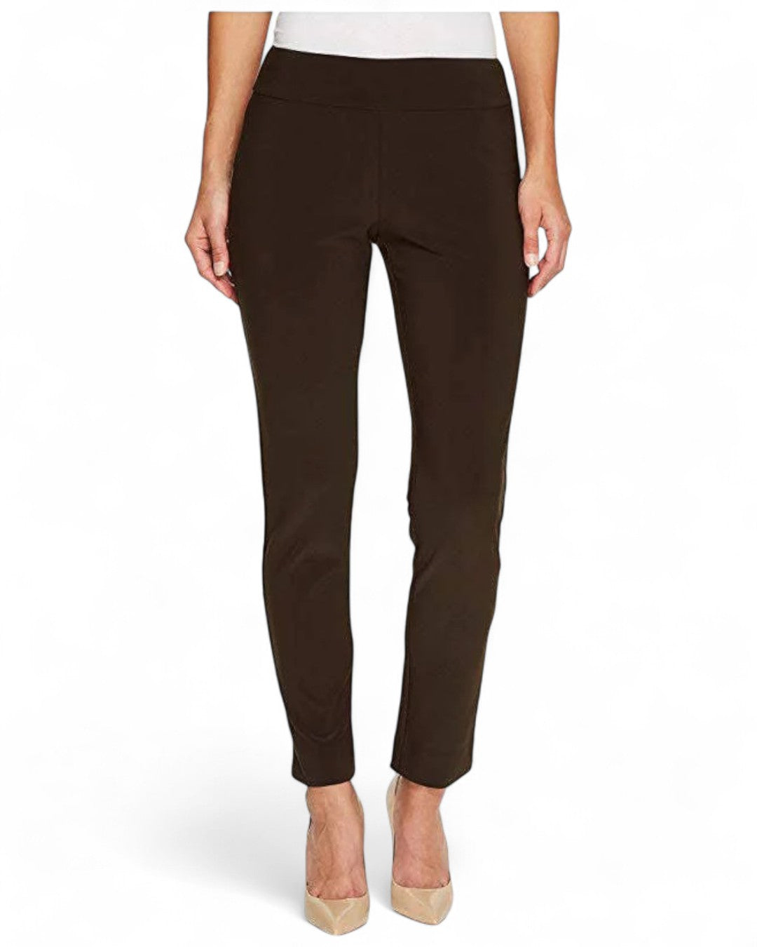 Krazy Larry P21 Microfiber Straight Leg Pant - Brown BROWN / 0 / P21